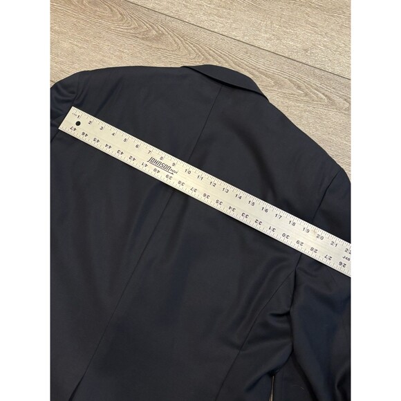 Lauren Ralph Lauren Wool Blazer Sport Jacket 44L Blazer Navy Blue Gold Buttons - Picture 8 of 10
